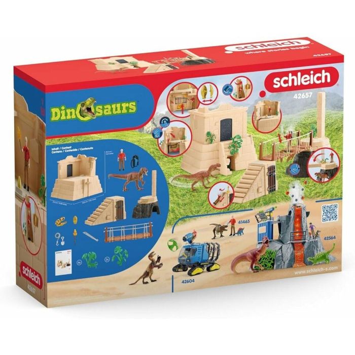 Schleich 42657 Set de Aventuras en el Templo Perdido - Cordillera de Dinosaurios con Monolophosaurus (5+ años) 1