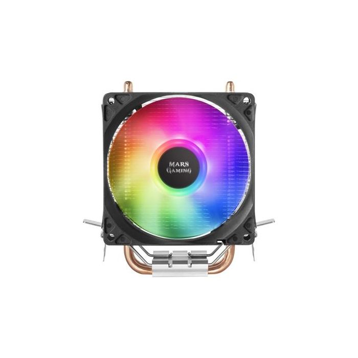 Mars Gaming MCPUARGB Ventilador con Disipador CPU 9cm, TDP 130W, 2 Heatpipes, Iluminación RGB Chroma, Multisocket Universal, Bajo Ruido 0 Mars Gaming MCPUARGB Ventilador con Disipador CPU 9cm, TDP 130W, 2 Heatpipes, Iluminación RGB Chroma, Multisocket Universal, Bajo Ruido 0
