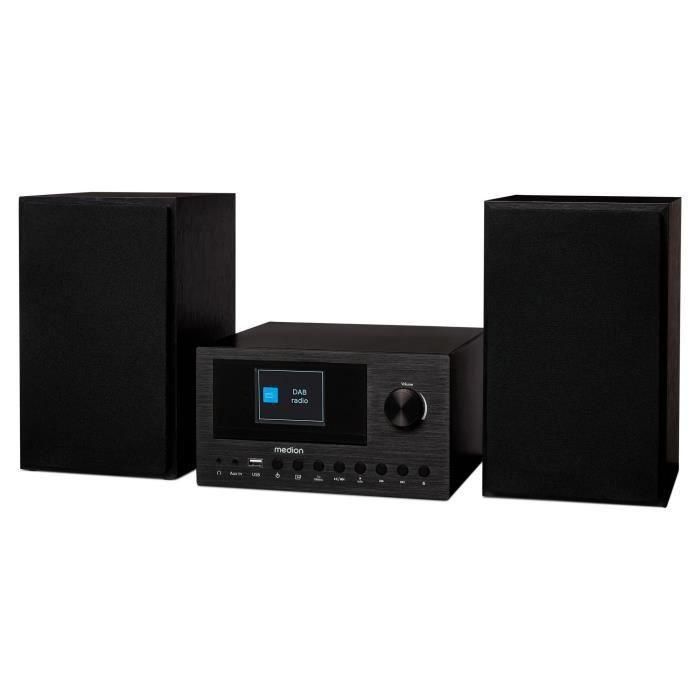 Medion MED4061275165302 Minicadena Hi-Fi con Radio por Internet DAB/FM, Reproductor de CD y 2 x 150 W – Negro 2 Medion MED4061275165302 Minicadena Hi-Fi con Radio por Internet DAB/FM, Reproductor de CD y 2 x 150 W – Negro 2