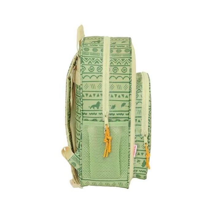 Mochila Escolar Mufasa Verde Beige 32 x 38 x 12 cm 2
