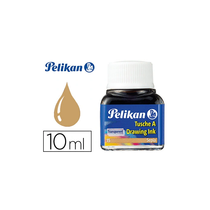 Pelikan Tinta China Sepia Bote 10 ml Para Dibujo y Pintura 0 Pelikan Tinta China Sepia Bote 10 ml Para Dibujo y Pintura 0