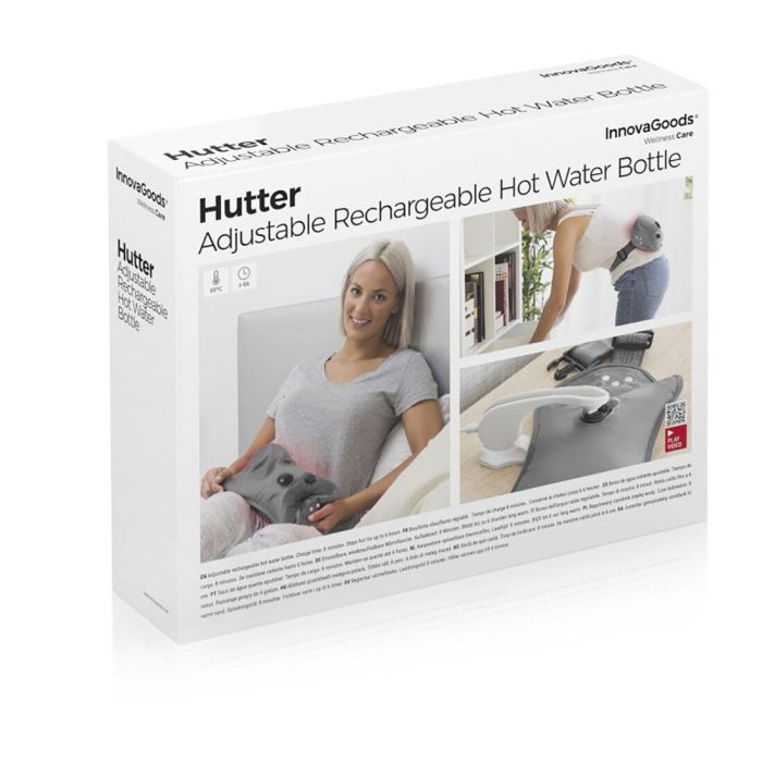 Bolsa de Agua Caliente Ajustable Recargable Hutter InnovaGoods Gris 400 W 1