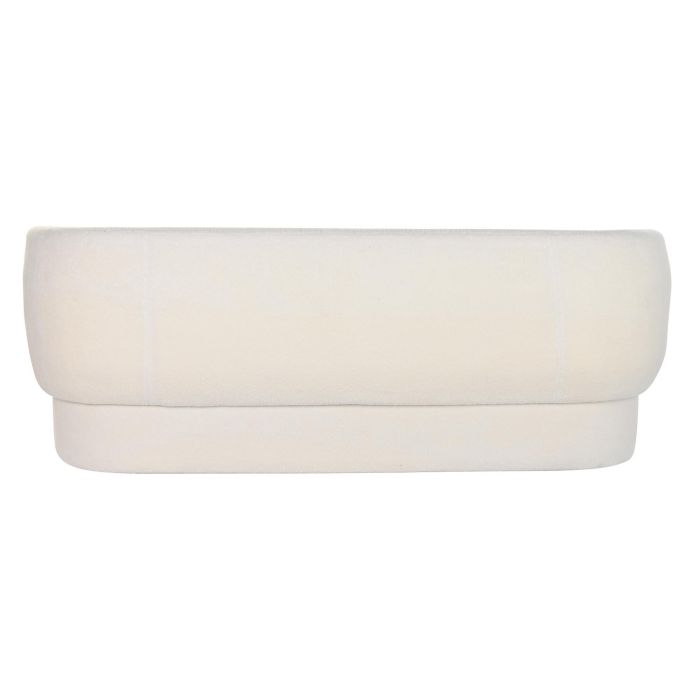 DKD Home Decor Sofá Moderno Poliéster Blanco 193x80x73 cm Altura Asiento 50 cm 5 DKD Home Decor Sofá Moderno Poliéster Blanco 193x80x73 cm Altura Asiento 50 cm 5