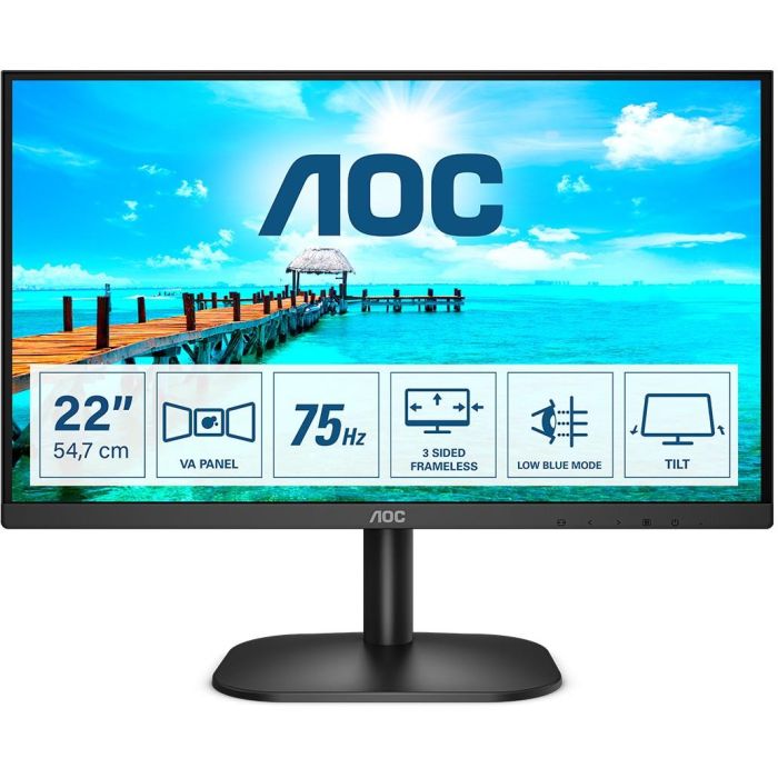 AOC 22B2H Monitor de 21.5" Full HD 1920x1080, 16:09, 4ms GTG, HDMI, Negro 0 AOC 22B2H Monitor de 21.5" Full HD 1920x1080, 16:09, 4ms GTG, HDMI, Negro 0