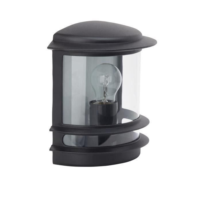 HOLLYWOOD-Aplique de exterior con sensor de H25cm Brilliant Black 1 HOLLYWOOD-Aplique de exterior con sensor de H25cm Brilliant Black 1