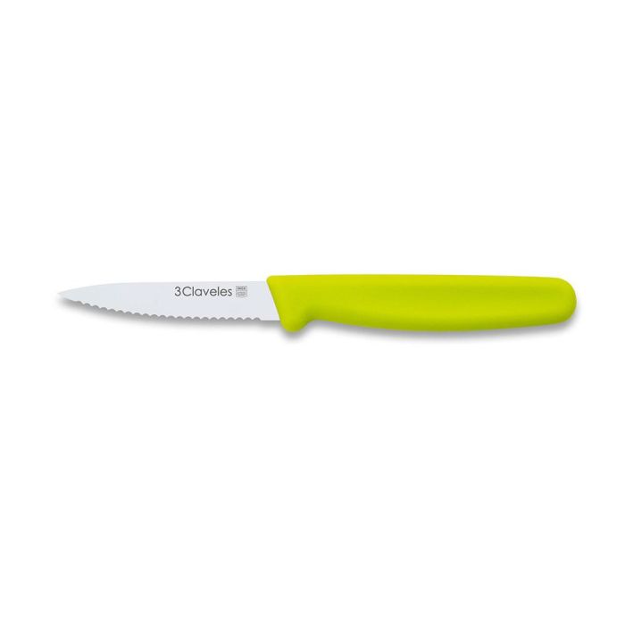 3 Claveles Cuchillo Verduras 8 cm Filo Liso/Dentado Colores Surtidos - Expositor 24 Unidades 2