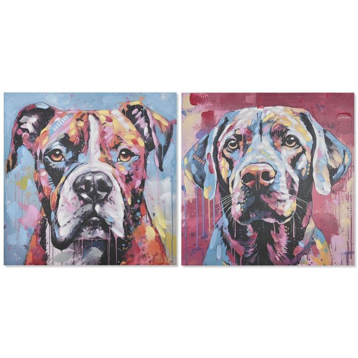 Cuadro Moderno DKD Home Decor Multicolor 3 x 80 x 80 cm (2 Unidades) Cuadro Moderno DKD Home Decor Multicolor 3 x 80 x 80 cm (2 Unidades)