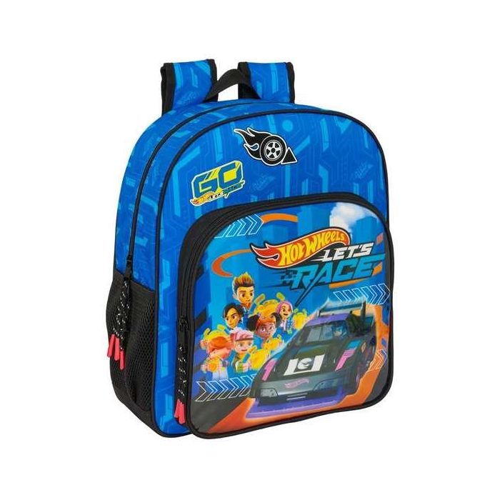 Mochila Safta Junior Adaptable A Carro Hot Wheels Let'S Race 380x320x120 mm Mochila Safta Junior Adaptable A Carro Hot Wheels Let'S Race 380x320x120 mm