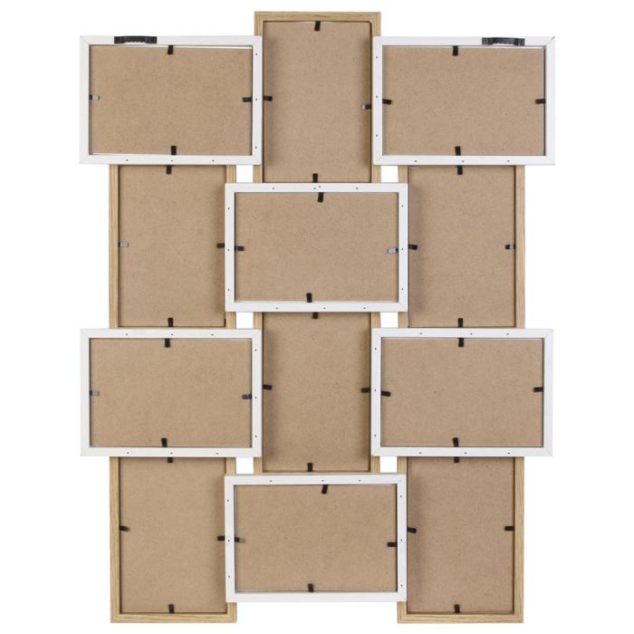 Home Deco Factory Essentiel Marco 12 Fotos 10x15 cm Madera Blanco 4 Home Deco Factory Essentiel Marco 12 Fotos 10x15 cm Madera Blanco 4