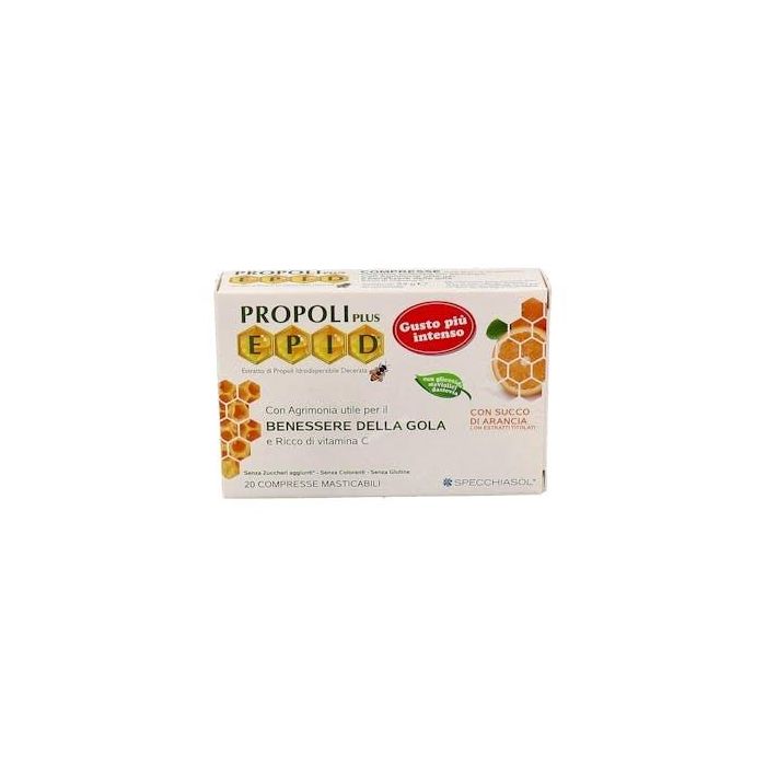 SPECCHIASOL Epid Própolis Miel-Naranja 20 Comprimidos. Vitamina C para el Sistema Inmune