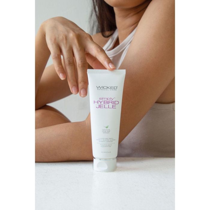 Lubricante Wicked Sensual Care Hybrid Jelle 120 ml 3 Lubricante Wicked Sensual Care Hybrid Jelle 120 ml 3