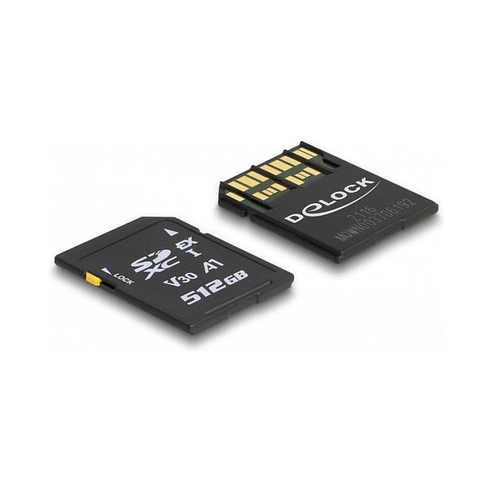 DeLOCK Tarjeta de Memoria SD Express 512 GB, SD UHS-I, 858 MB/s Lectura, 804 MB/s Escritura, Clase 3 (U3), V30 1 DeLOCK Tarjeta de Memoria SD Express 512 GB, SD UHS-I, 858 MB/s Lectura, 804 MB/s Escritura, Clase 3 (U3), V30 1