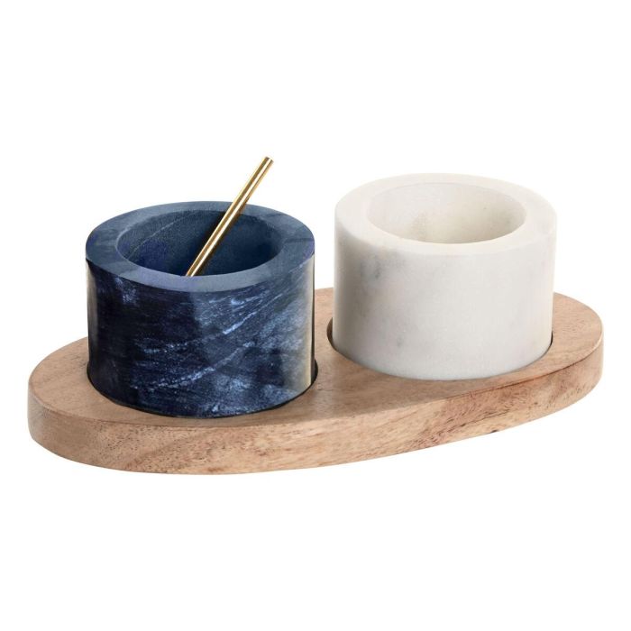 DKD Home Decor Salero Moderno de Mármol y Acacia Blanco Negro, Set de 4, 10 x 7.6 x 20 cm, Apto Lavavajillas 0 DKD Home Decor Salero Moderno de Mármol y Acacia Blanco Negro, Set de 4, 10 x 7.6 x 20 cm, Apto Lavavajillas 0