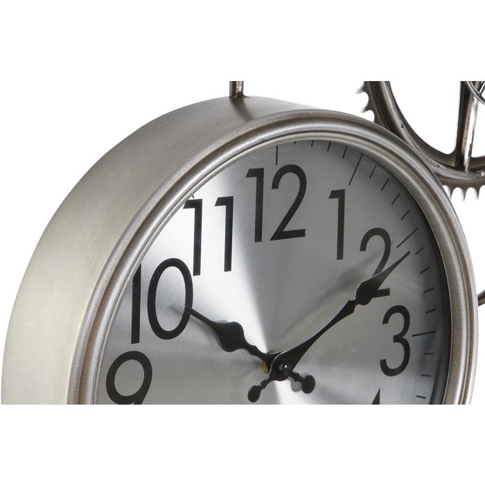 DKD Home Decor Reloj de Pared Decorativo Loft, Hierro y Cristal Dorado Plateado, Medidas 62 x 50 x 7 cm, Pack 2 Unidades 1 DKD Home Decor Reloj de Pared Decorativo Loft, Hierro y Cristal Dorado Plateado, Medidas 62 x 50 x 7 cm, Pack 2 Unidades 1