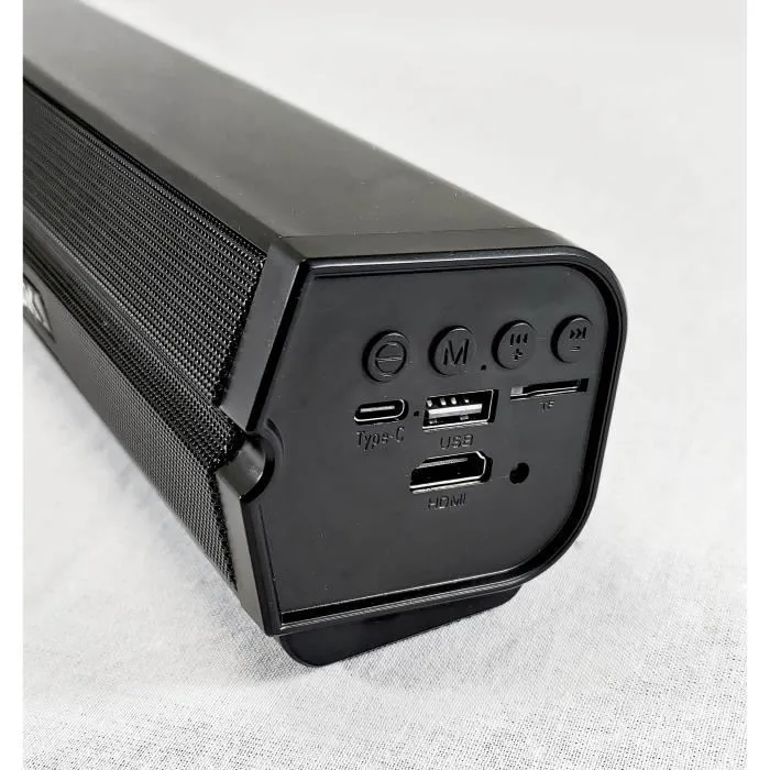 Inovalley Barra de Sonido BS11 - 60W LED Bluetooth V5.0 HDMI USB 2.0 micro SD FM Batería 2400mAh 2