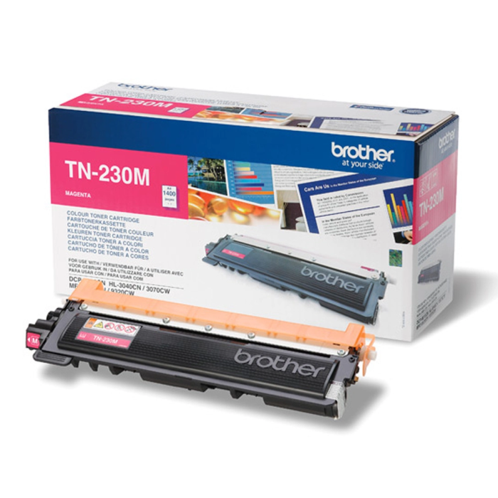Brother TN-230 Tóner Magenta - 1.400 páginas - Compatible con HL-3040CN, HL-3070CW, DCP-9010CN, MFC-9120CN, MFC-9320CW