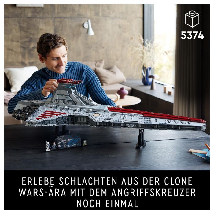 LEGO Star Wars Crucero de Ataque Clase Venator de la República 75367 - Juego de Construcción con 5374 Piezas 28