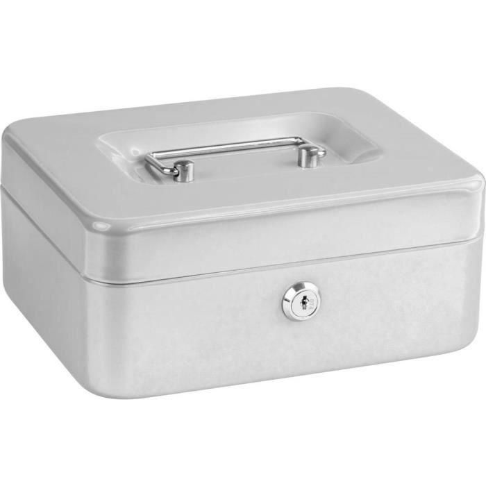 Caja para monedas - BURG WACHTER - Money 5020 Gris claro - Apertura con llave, acero gris claro Caja para monedas - BURG WACHTER - Money 5020 Gris claro - Apertura con llave, acero gris claro