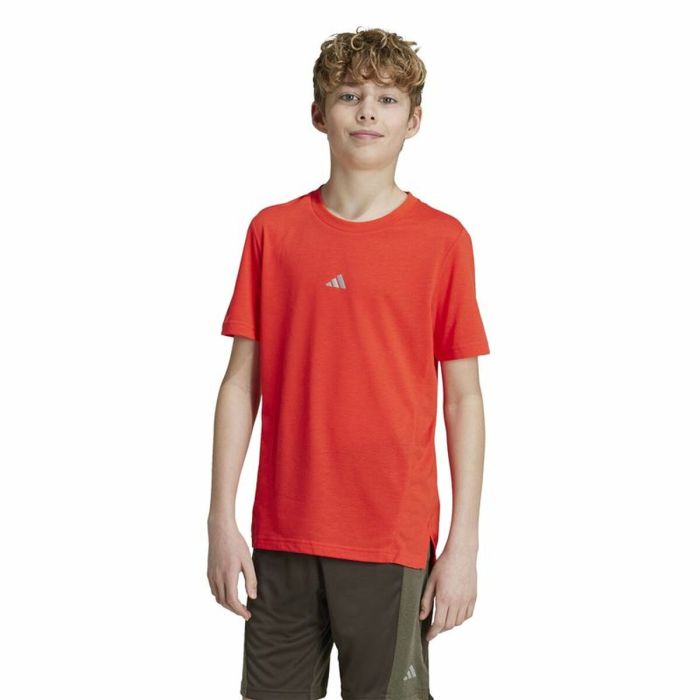Camiseta de Manga Corta Infantil Adidas Training Aeroready (7-8 Años) 4