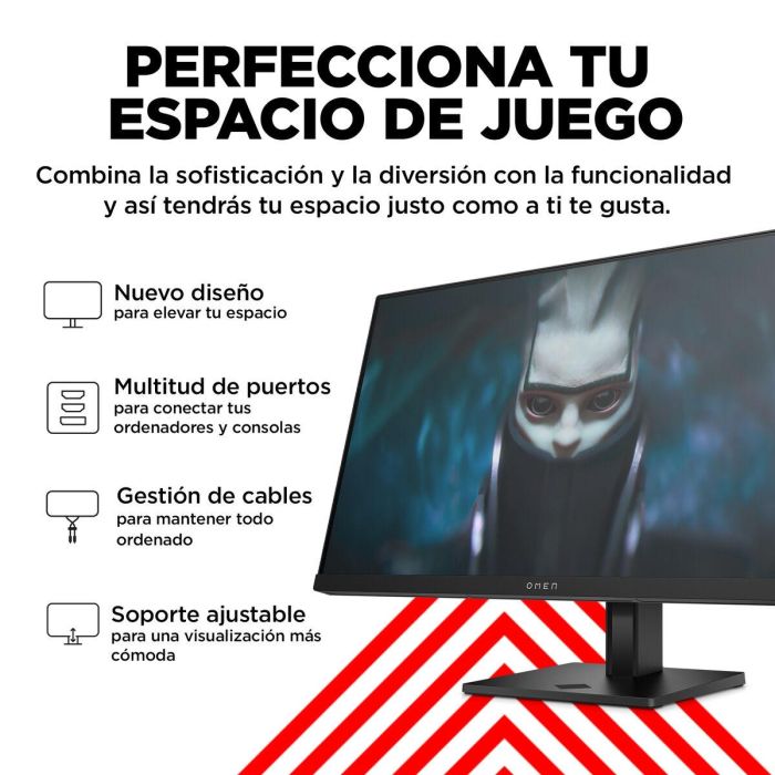 HP OMEN 24 Monitor Gaming 23.8 pulgadas FHD 165Hz para Juegos de Alto Rendimiento, Colores Vibrantes y Diseño Elegante 45