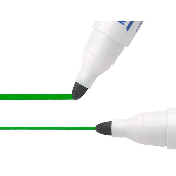 Rotulador Bic Velleda Para Pizarra Verde Punta Redonda 1,3 mm 6