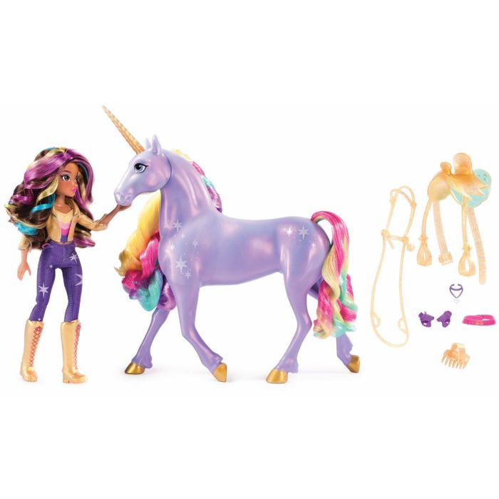 Spin Master SPI681147043084 Unicornio con Funciones 28 cm Wildstar + Muñeca 24 cm Unicorn Academy 14 Spin Master SPI681147043084 Unicornio con Funciones 28 cm Wildstar + Muñeca 24 cm Unicorn Academy 14