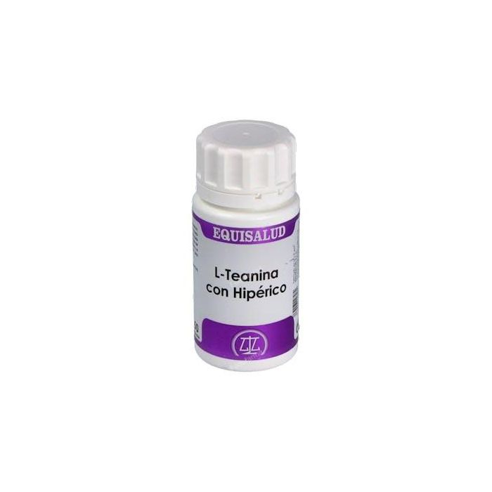 Holomega L-Teanina con Hypericum 50 Cápsulas, Calma Ansiedad y Nerviosismo, Apto Vegetarianos