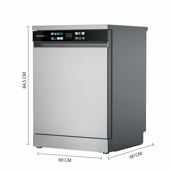 Lavavajillas Cecotec Bolero Aguazero 6210 Inox D 60 cm Acero 9
