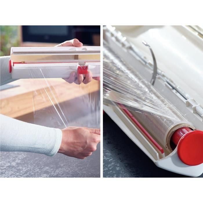 LEIFHEIT PERFECT CUT 23051 Dispensador Cortador de Film para Rollos de 33 cm Blanco LEI4006501230515 1