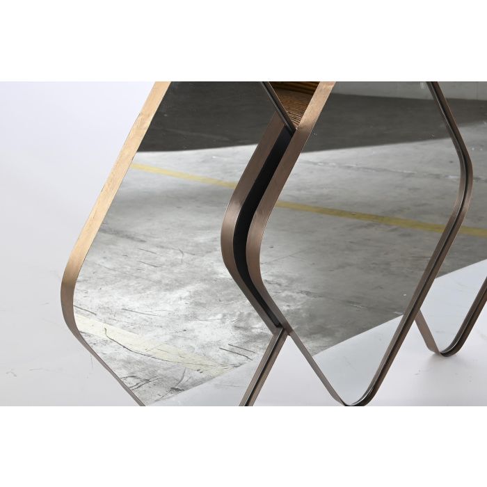 DKD Home Decor Loft Espejo Negro 6 x 70 x 110 cm 2