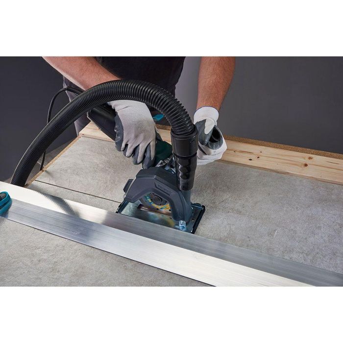 Wolfcraft Soporte guía de aspiración de polvo y guía para amoladora angular ø115-125mm, trabajo sin polvo, conexión aspiradora ø32-36mm 9