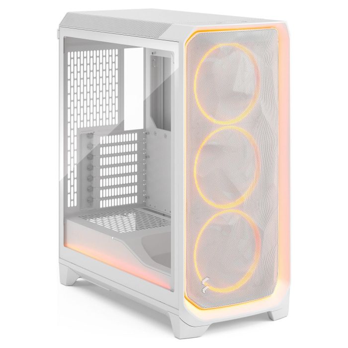 Fractal Design Meshify 3 Midi Torre ATX EATX micro ATX Mini-ITX Blanca Panel de Vidrio Templado RGB Clear Tint