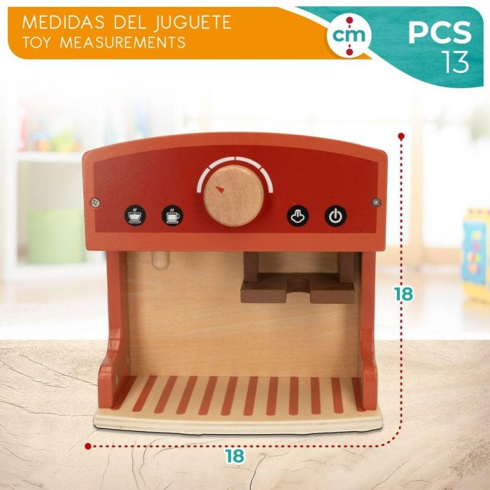 Cafetera de juguete Woomax (4 Unidades) 2 Cafetera de juguete Woomax (4 Unidades) 2