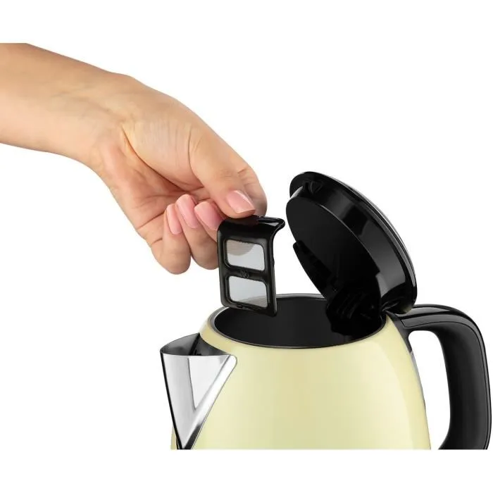 Russell Hobbs Hervidor Mini Colours Plus+ Crema 1L 24994-70 | Ahorro 66% Energía 1