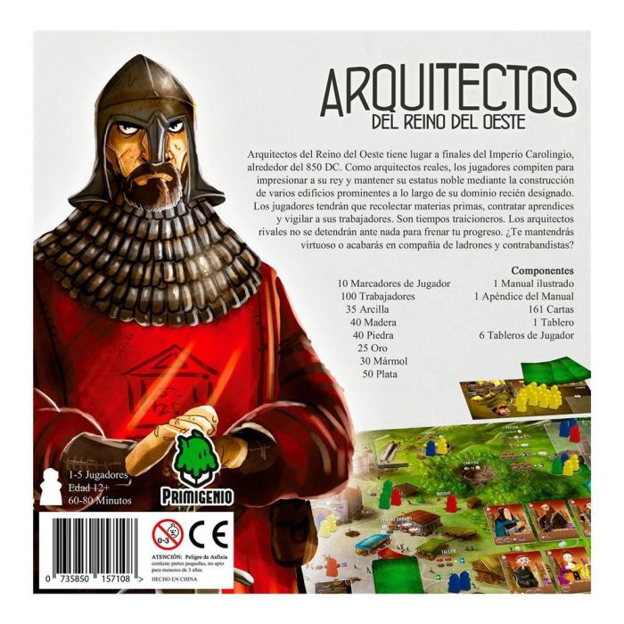 Primigenio EPAR0001 Arquitectos del Reino del Oeste Juego de Mesa 2