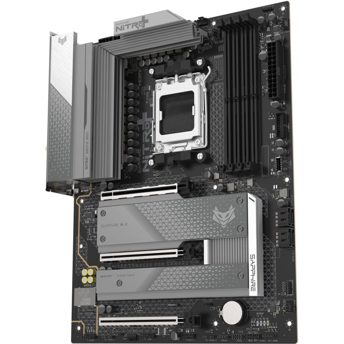 Sapphire Placa Base NITRO+ B850A WiFi 7 AMD Socket AM5 DDR5 Micro ATX con 1xHDMI 1.4 1xDP 1.2 2 Sapphire Placa Base NITRO+ B850A WiFi 7 AMD Socket AM5 DDR5 Micro ATX con 1xHDMI 1.4 1xDP 1.2 2
