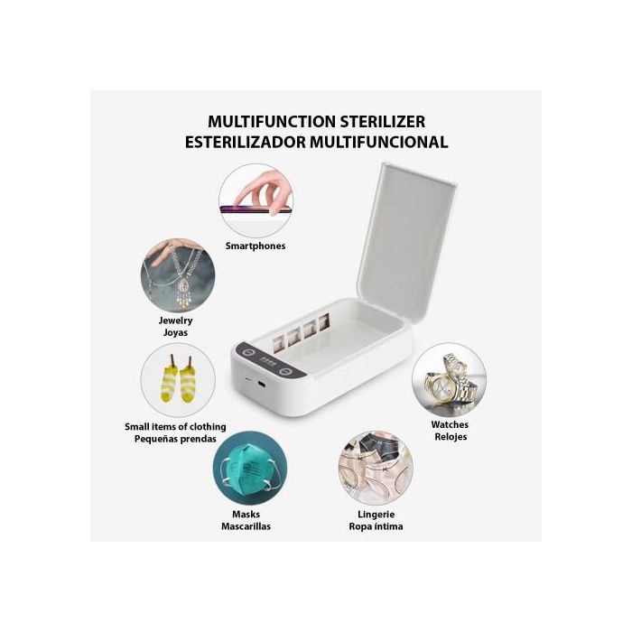 DAM DMAC0036 Caja Esterilizadora Portátil con Luz Ultravioleta y Aromaterapia 1