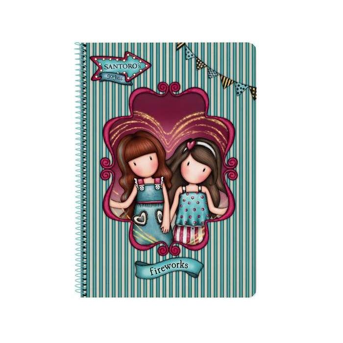 Libreta folio 80 h. tapas duras gorjuss™ fairground "fireworks" 21,5x31x1cm Libreta folio 80 h. tapas duras gorjuss™ fairground "fireworks" 21,5x31x1cm