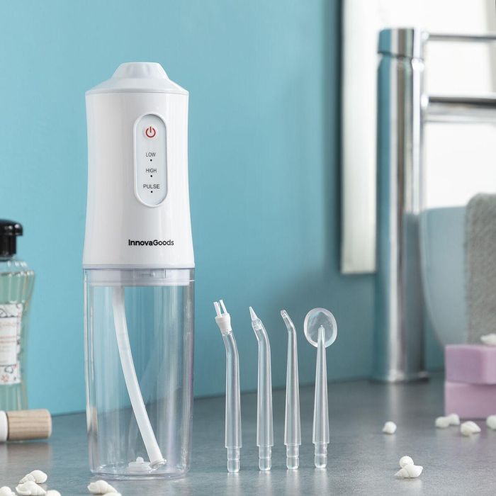 Irrigador Dental Recargable Portátil Denter InnovaGoods 12 Irrigador Dental Recargable Portátil Denter InnovaGoods 12