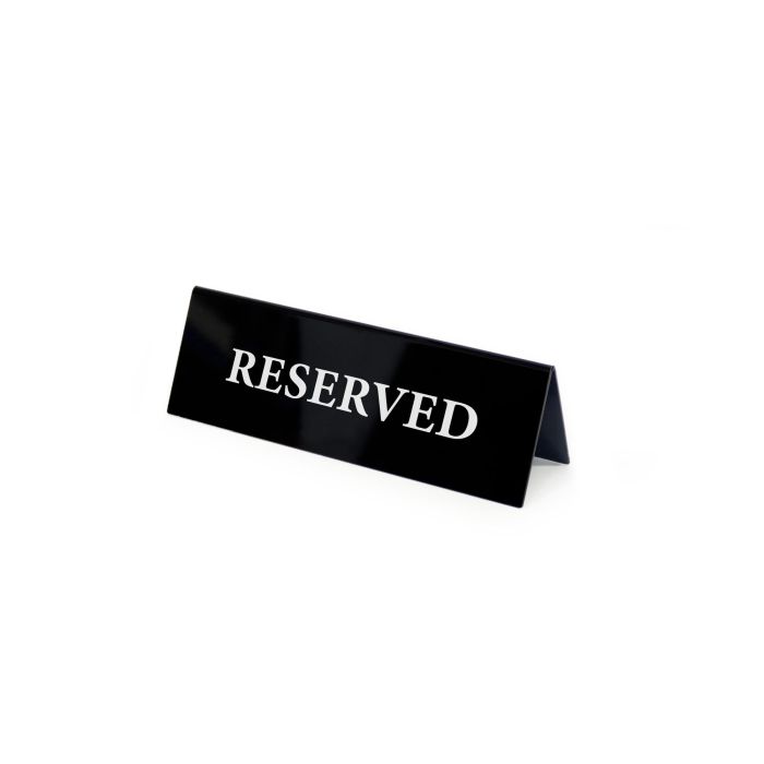 Placa Acrílica Reservado 15x5 cm - My Bar (24 Unidades) 17 Placa Acrílica Reservado 15x5 cm - My Bar (24 Unidades) 17