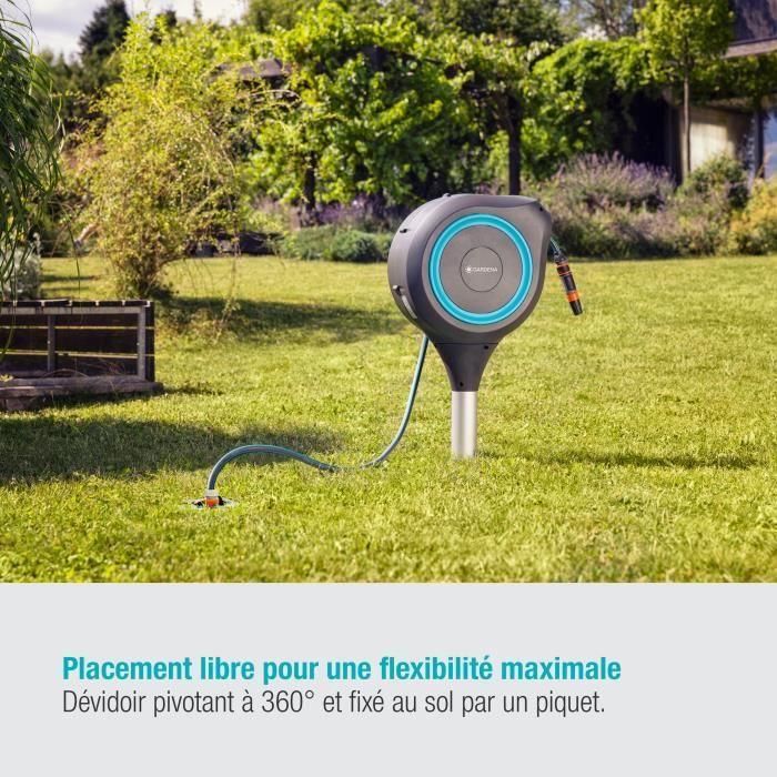 GARDENA Enrollador de Manguera Automático RollUp M 20 m - Carrete Fijo para Jardines Medianos - Riego y Limpieza Organizado 2