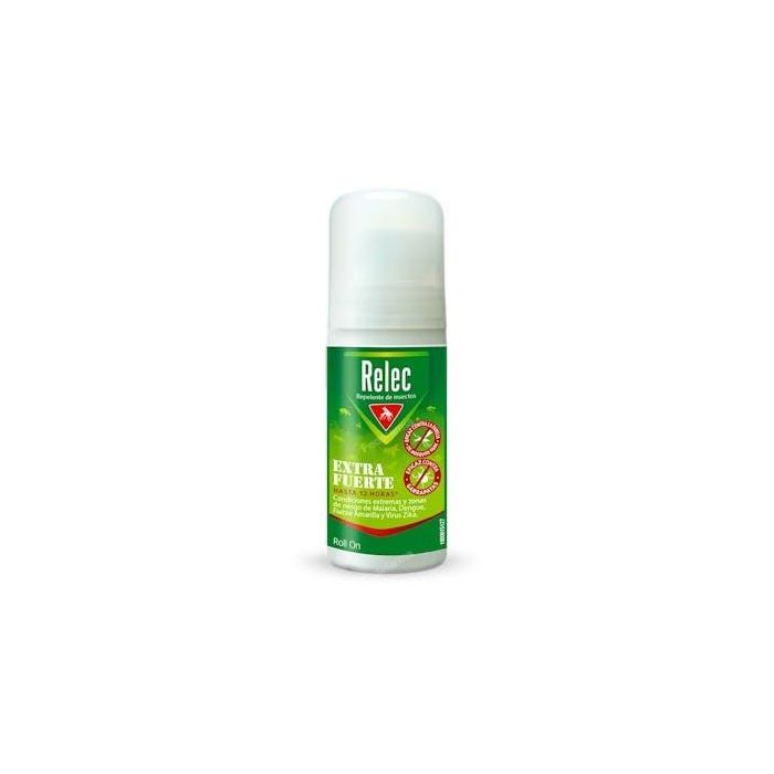 Relec Extra Fuerte Roll-On Antimosquitos 50 ml con DEET 50%, protección 12 horas, lavanda y geraniol