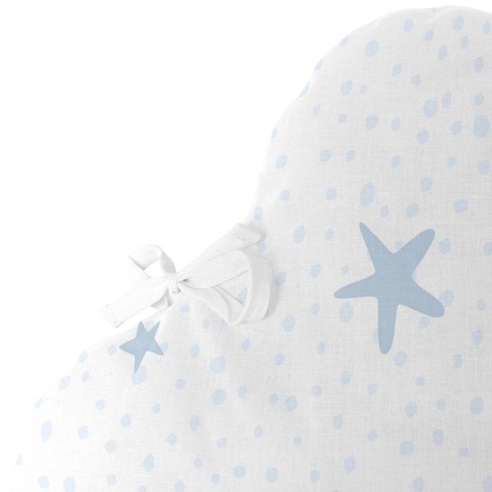 Protector de Cuna HappyFriday Basic Kids Little star Azul 60 x 40 cm 3