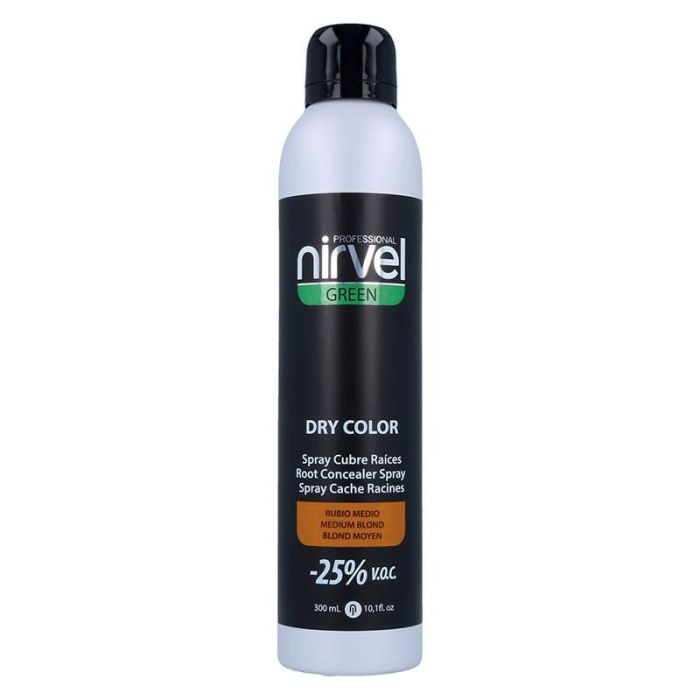 Nirvel Spray de Color Green Dry Rubio Medio 300ml Nirvel Spray de Color Green Dry Rubio Medio 300ml
