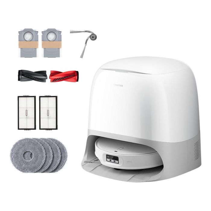 Roborock Qrevo Curv 2 ProX Robot Aspirador y Fregador con Estación Multifunción 3.0 Hygiene+ (Autovaciado, 25000 Pa, Control por Voz, Blanco) 6 Roborock Qrevo Curv 2 ProX Robot Aspirador y Fregador con Estación Multifunción 3.0 Hygiene+ (Autovaciado, 25000 Pa, Control por Voz, Blanco) 6