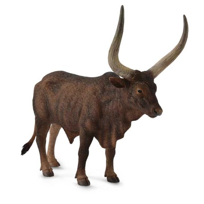 Collecta -L- 88648 Toro Watusi Figura Réplica Animal Granja Pintada a mano Escala L para +3 años