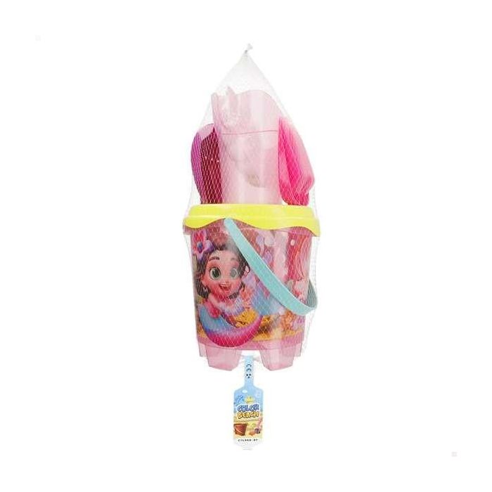 Color Baby Set de Juguete Cubo de Playa Castillo Perla del Mar Ø18 cm con Pala, Rastrillo y Regadera para Niños +3 Años Color Baby Set de Juguete Cubo de Playa Castillo Perla del Mar Ø18 cm con Pala, Rastrillo y Regadera para Niños +3 Años