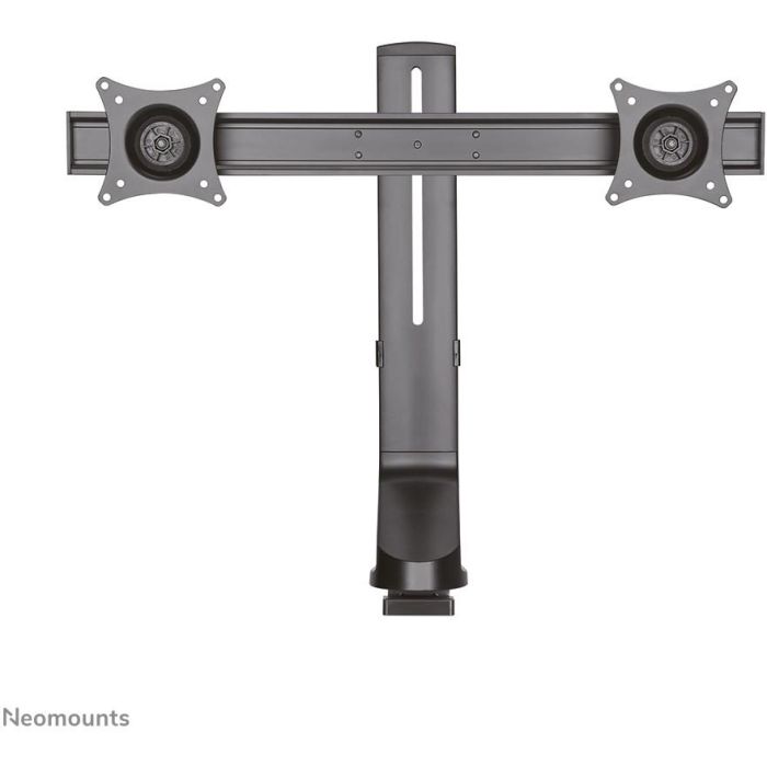 Neomounts FPMA-D860DBLACK Soporte de Escritorio para 2 Monitores de hasta 27" (69 cm), 7KG, Pinza/Atornillado 10