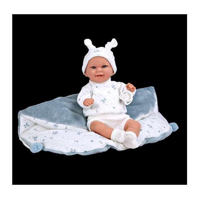 Muñeca elegance 35 cm babyto azul c/manta (muñeco de peso) 6 Muñeca elegance 35 cm babyto azul c/manta (muñeco de peso) 6