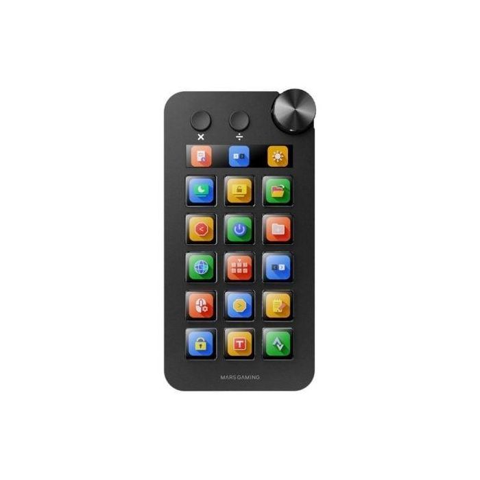 Control Deck Mars Gaming MSD-NEO/ 15 Teclas LCD/ 1 Rueda/ 2 Botones/ Negro 1